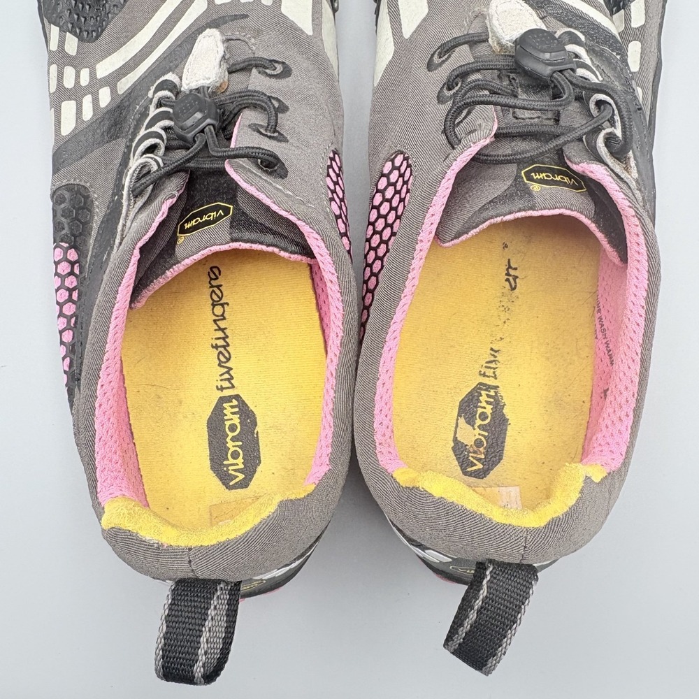 Vibram Five Fingers Shoes Women's EU 40 Black Pink Lace Up Outdoor Sports W3753 - Picture 10 of 11